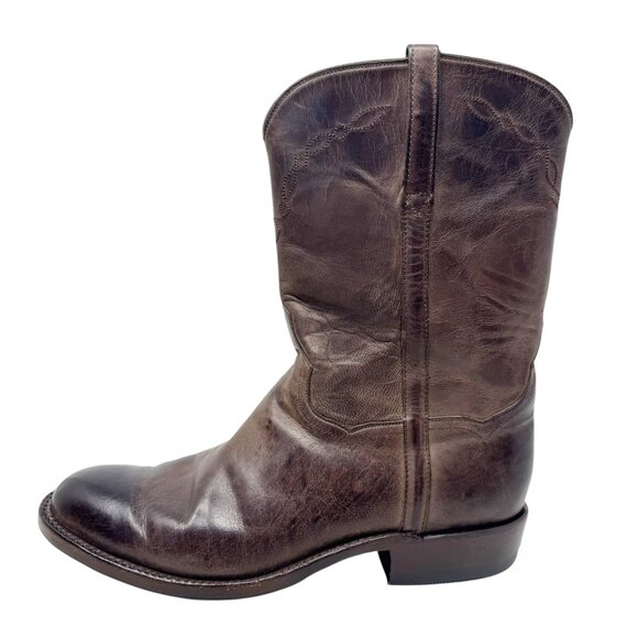 Kemo Sabe Mad Dog Roper Western Boots Mens 9.5 EE Brown Leather Handmade - Picture 2 of 15